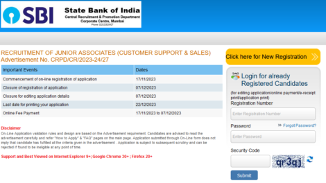 SBI Clerk Notification 2023