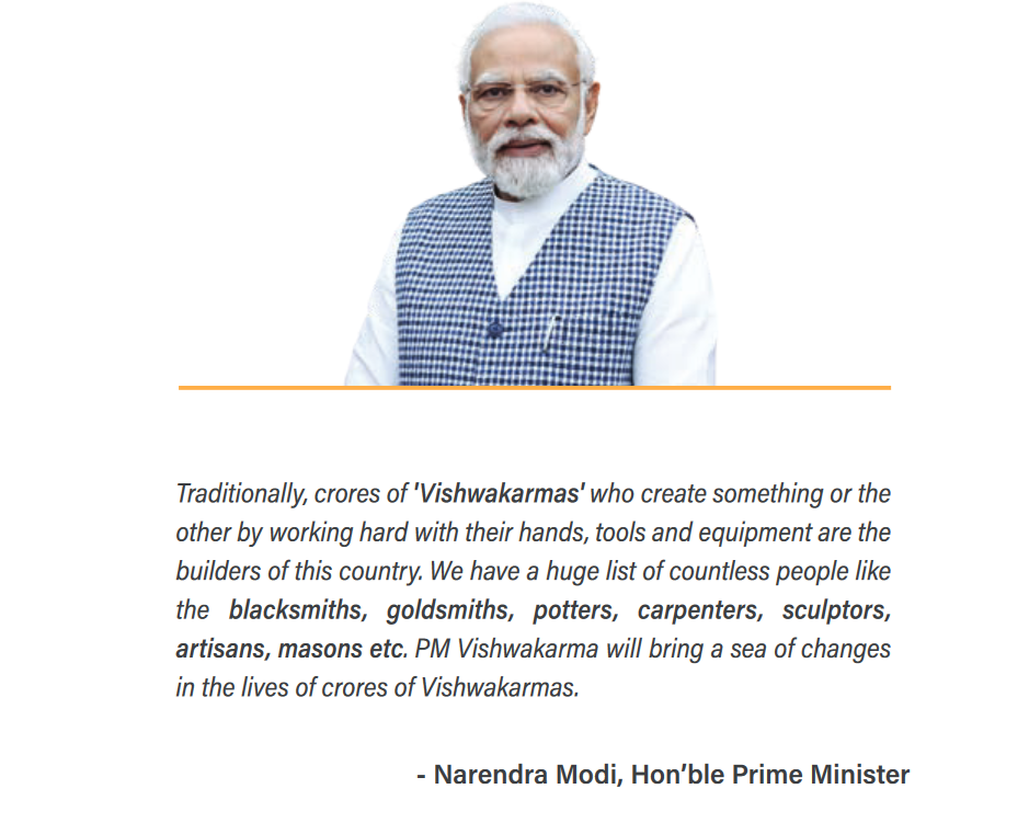 प्रधानमंत्री विश्वकर्मा कौशल सम्मान योजना ऑनलाइन आवेदन, पंजीकरण, लाभ और पात्रता 4 प्रधानमंत्री विश्वकर्मा कौशल सम्मान योजना किसने शुरू की?